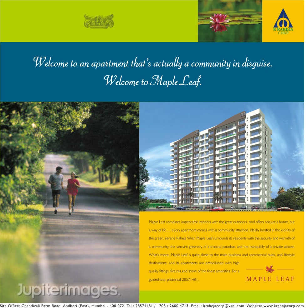 Raheja maple leaf ad