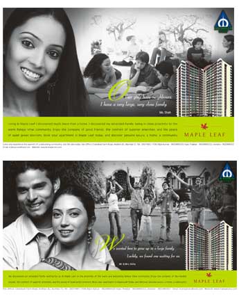 Raheja maple leaf ad