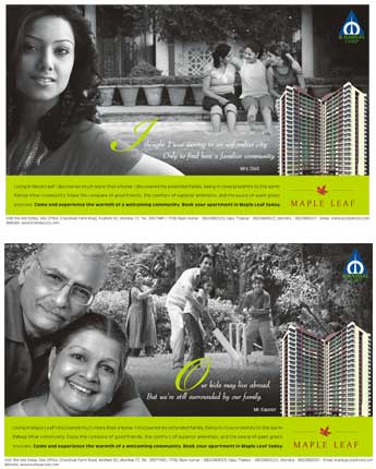 Raheja maple leaf ad