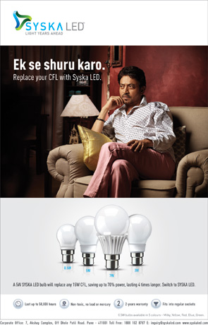 Syska LED Lights Irrfan Khan Ad