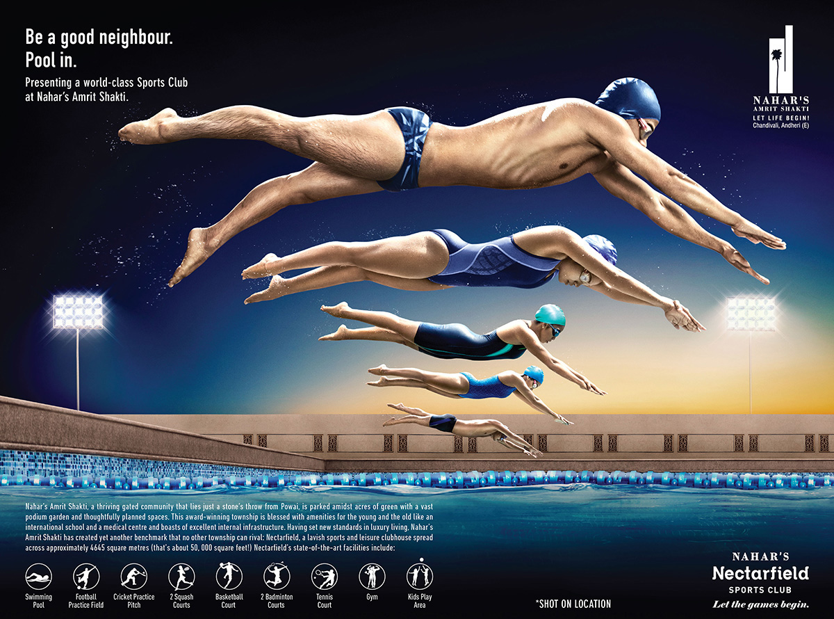 Nahar Group Swimming Ad
