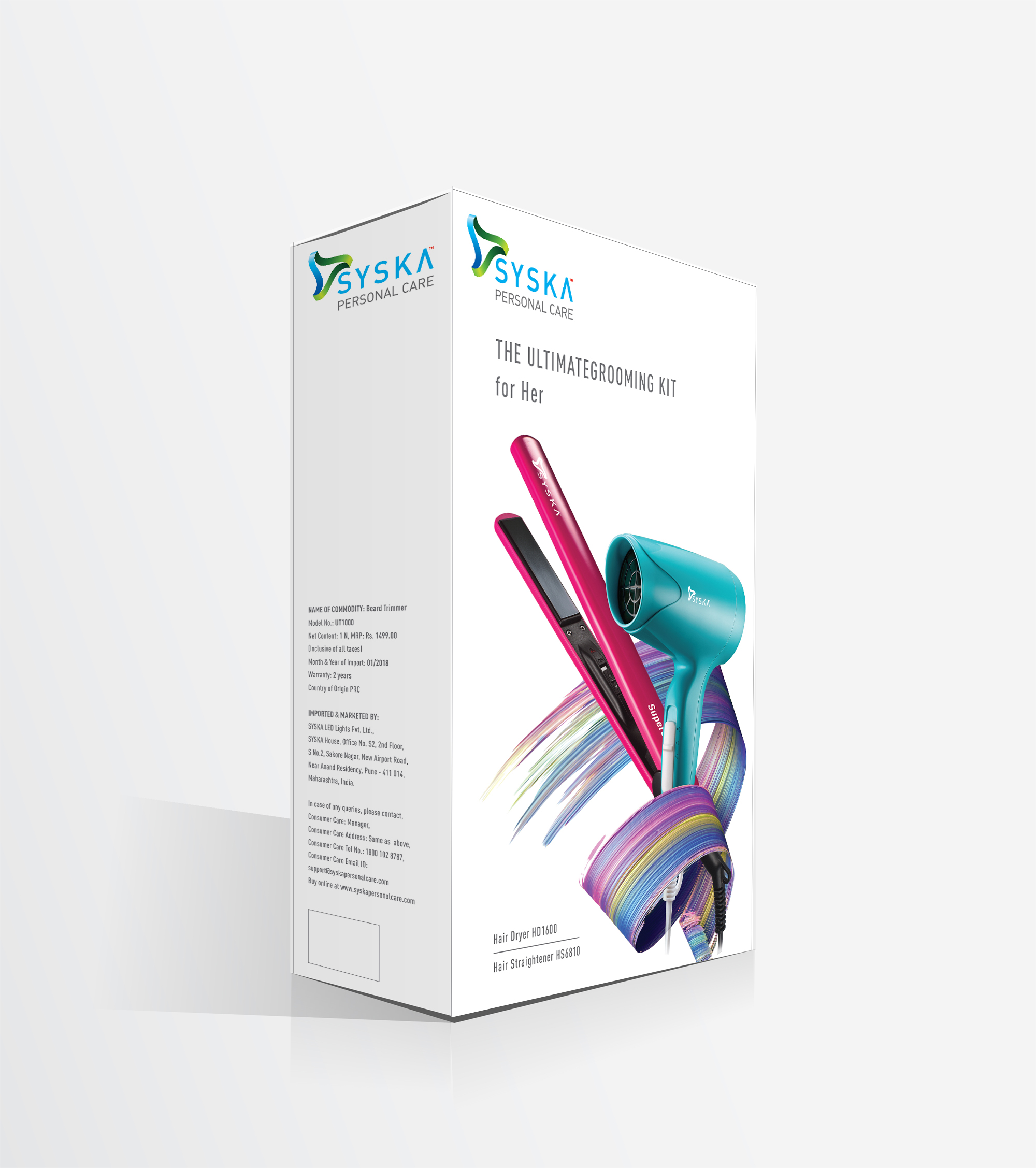 Syska Personal Care Packaging