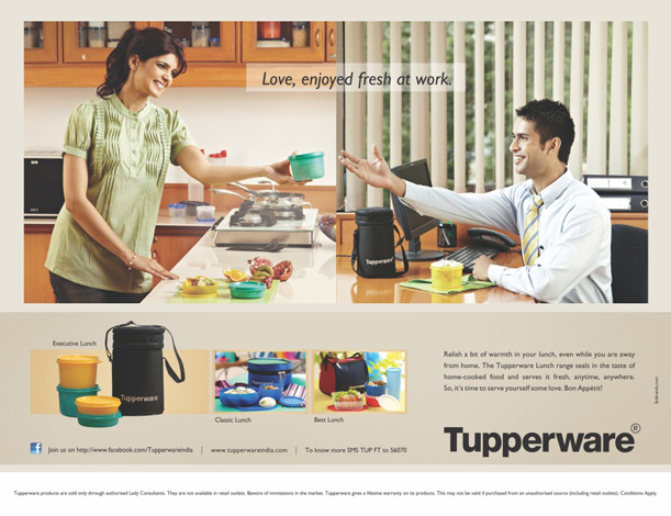 Tupperware Lunch Print Campaign
